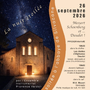 Concert de l'Ensemble Instrumental Provence Verdon : La Nuit étoilée
