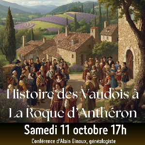 Conférence « Les vaudois à La Roque d’Anthéron »